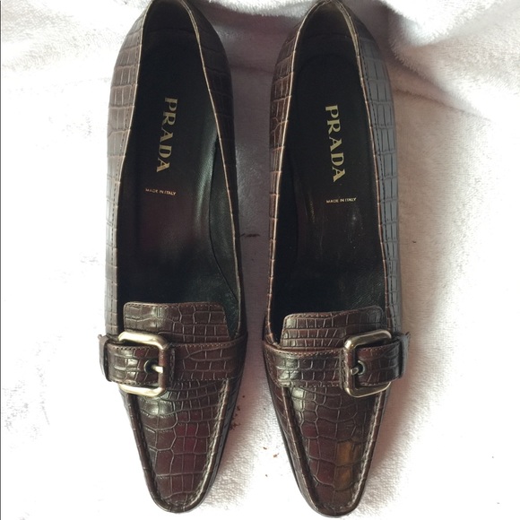Prada croc flats size 40 - Picture 1 of 5